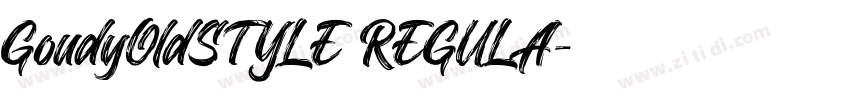GoudyOldSTYLE REGULA字体转换
